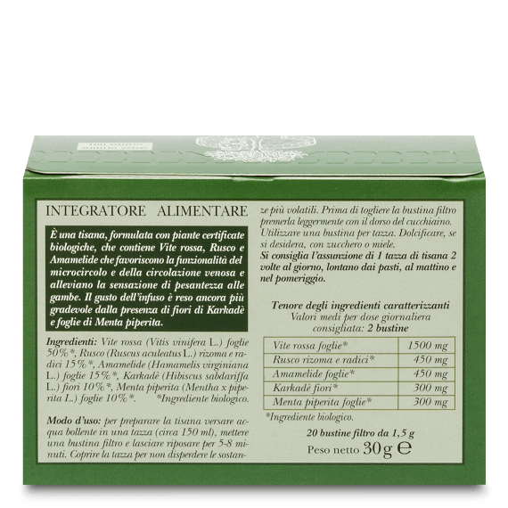 Erbamea - Vite Rossa Gambe Tisana Biologica - immagine 2