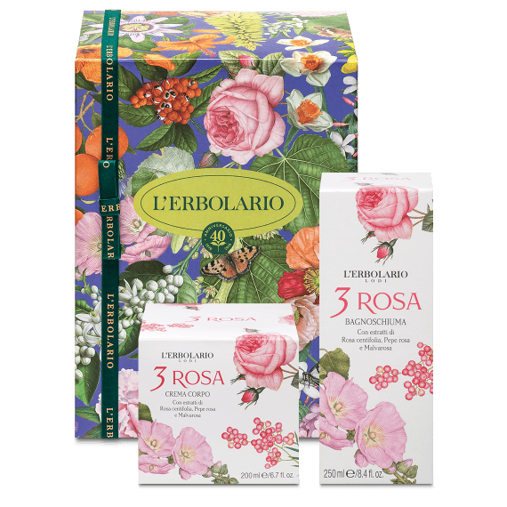 L'Erbolario 3 Rosa - Confezione regalo duo corpo